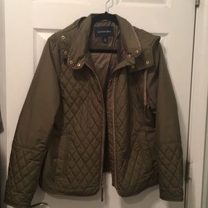 Landsend olive green lightweight jacket
